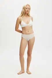 [Body] Body - Sporty Mesh Cheeky Boyleg Brief - Coconut milk/metallic XS COCONUT MILK/METALLIC