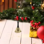 Metal Service Bell Hand Brass Bell Country Tree Ornament Christmas Jingle Bells