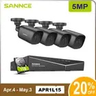 SANNCE 5MP Home CCTV Security Camera System 8CH DVR IR Night Vision Motion Alert