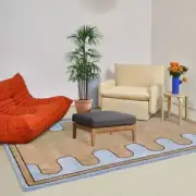 Brown Area Rugs | Geometric Rugs | Living Room Rugs | Wool Tufted Rugs