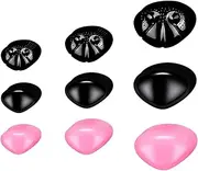Wsymxuo 90 Pieces Safety Noses with Washers for Dolls Stuffed Animals Plushies Toys