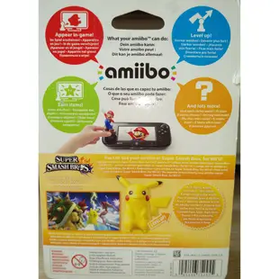 Wii U Amiibo【Super Smash Bros: Pikachu 任天堂明星大亂鬥:皮卡丘】