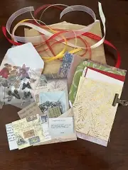 50+ Pieces Vintage Junk Journal Supplies Scrapbooking Kit for Art Collage Album