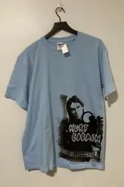 Vintage Kurt Cobain Mens Shirt Large Nirvana Guitar Rock 90s Y2K