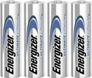 4 X New Genuine Energizer Ultimate Lithium AA Batteries 2029 expiry
