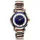 RELAX TIME RT56 輕熟風格系列鏤空腕錶 藍x玫瑰金 36mm RT-56-12