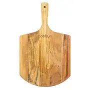 1x 30cm x 50cm Wooden Chopping Board with Handle Kitchen Camping Cutting Block