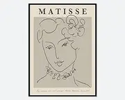Matisse Posters Matisse Woman Line Art Abstract Wall Art Matisse Prints Matisse Canvas Painting For Modern Home Decor Picture 40x60cm No Frame