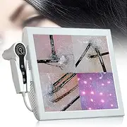 15-Inch Flat-Panel Scalp Hair Follicle Detector, Microscope Detector Showing 4-Frame Pictures, Before and After Comparison Pictures+200X Hair Detection+50X (3 Spectra) Skin Detection,White