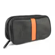 Soft PU Leather Pipe Pouche Bag for 2 Tobacco Pipes Tamper Filter Cleaner Tools