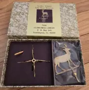 Clare-Bell Brass Miniature Dollhouse #1913 DEER Weathervane - NOS