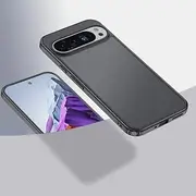 [Jarttarn] Case Compatible with Google Pixel 9 Pro, Matte Frosted Transparent Case Slim Cover, Skin Feel Bumper Shell Protective Cover for Google Pixel 9 Pro (Black)