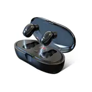 V5.0 Bluetooth Earphone With Charging Box Battery Display Function (Black)