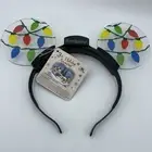 NEW Disney Parks Christmas Light Up Holiday Animated Glow Mickey Ear Headband
