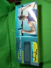 Ignite Classic Pull-Up Bar in Black for Doorway