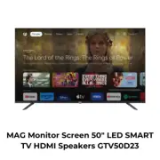 MAG Monitor Screen 50" LED SMART TV HDMI Speakers GTV50D23