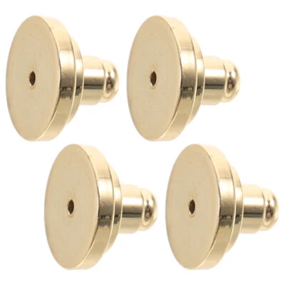 4 Pcs Ear Clogged Earrings Post Backs for Studs Heavy Support Hooks
