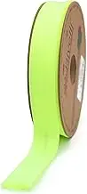 Fold Neon Bias Binding Tape - 99+ Colors - 3/4 Inches Wide - 27 Yards - Fold Neon Binding Bias Ribbon Fabric Piping Bias Binding Tape for Sewing Clothing DIY Yellow D101