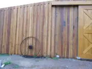 Hardwood Rails 150/25 horse fences, yards feature walls