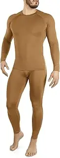 [M-Tac] Thermal Underwear Set for Men Base Layer Fleece Lined Top & Bottom Ultra-Soft