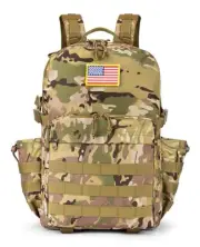 Military Travel Backpack for Men 40L Tactical Work Backpack Molle Rucksack Cp