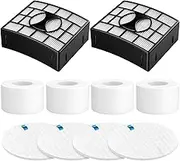 2 Foam & Felt and 1 HEPA Filter Kit for Shark Rotator Powered Lift-Away Speed&DuoClean Vacuum Cleaner NV680 NV681 NV682 NV683 NV800 NV800W NV801 NV803 UV810 Replaces Part # XHF680 & XFF680