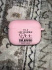 Unbranded Pink I’m A Greysaholic Funny Quote Case For AirPods Pro 2nd Generation