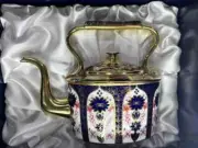 Royal Crown Derby Old Imari Solid Gold Band Teapot - Limited Edition, 22ct Gold