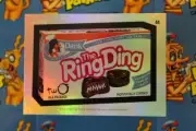 2024 WACKY PACKAGES - RAINBOW FOIL CARD - #44 THE RING DING 11/50