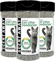SCENT AWAY Cat Litter Deodorizer Box Odor Eliminator | Fragrance Free With Active Carbon | Eliminates Odors and Smells to Keep Your Home Fresh and Clean (Pack of 3)