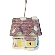Readers Digest Grocer Ornament Dickens Christmas Bell Original Packaging Box '92