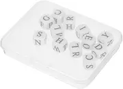 WOONEKY Letter Dices Set Interactive Crossword Game for Family Fun Engaging Word Combination Dice Game for Adults for Group Play and Teamwork