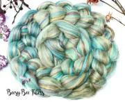 SLEEPING BEAUTY - Wool Roving Custom Blend Merino Silk Bamboo Combed Top 4 oz
