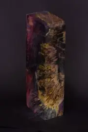 SPALTED MAPLE IN SPACE COLORS 125*44*29 mm