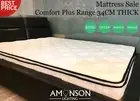 NEW AMONSON LIGHTING Euro Top Spring Mattress King Queen Double Single Size