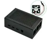 Raspberry Pi 4 Enclosure Protective Box Shell Case with Fan, Heatsink & tool