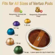 Reusable Coffee Capsule Lids for Reusable Nespresso Pods Vertuo, Food G
