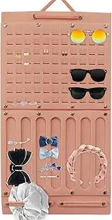Jvjggag Hair Accessories Organizer, Girls Hair Bows Holder, Wall Mount Headband Organizer, Felt Jewelry Organizer Large Capacity Hair Organizer, Hair Bows Display Bag, Jewelry Storage Girls