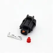 CCWUTQF Black 1 Pin 6185-0862 Female/Male Auto Air Conditioner Compressor Pump Socket Waterproof Connector(Male)