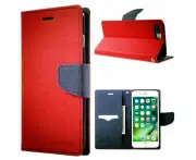 Fancy Diary Case for iPhone 5 / 5s /SE 2016 - red/navy