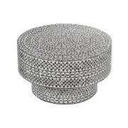 Clover Mother Of Pearl Coffee Table Black