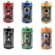 Mini Coke Can Car Speed Rc Radio Remote Control Micro Racing Car Kids Toys Gifts Blue
