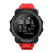 RED Bluetooth Smart Watch For Men Women Compatible for IOS &Android