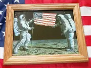 Framed Apollo 11 Print, Mort Kunstler, Moon Landing, Neil Armstrong 1969