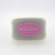 Tsukineko Archival Brilliance Ink Pad - Pearlescent Orchid Purple Pink Craft Art