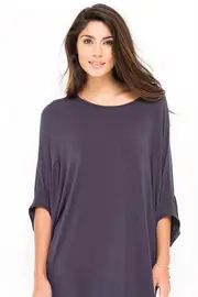 Plaza Batwing Long Top--MET-VIS24-Y14