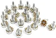 Aexit 20 (Potentiometer) Pcs 50K Ohm Knurled Shaft Adjust Top Dual Linear Potentiometers (72ry493qf292) AC 220V For AU