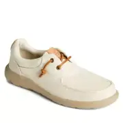 SPERRY TOP-SIDER Men's Captains Moc Toe Hemp Boat Shoe, Size 13, Ivory, NWT