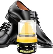 [NETXE] Shoe Polish Black,Leather Repair Cream Liquid Shoe Polish, Liquid Shoe Shine,Cream Leather Shoe Polish, Protects Leather from Scuffs and Scratches, Shoe Care Shoe Cream with Sponge Applicator,
