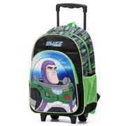 Disney Buzz Lightyear Toy Story 17" 3D Wheeled Trolley Backpack - Green